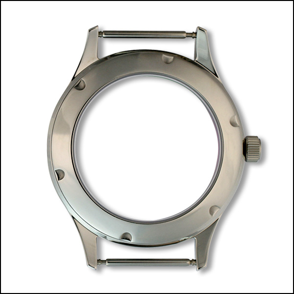 37mm / polished + brushed / Coined edge bezel