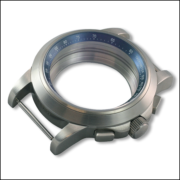41mm / brushed / Blue tachy-bezel