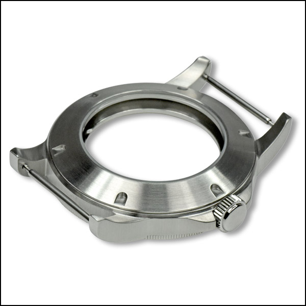 40mm / coined edge bezel / polished + brushed